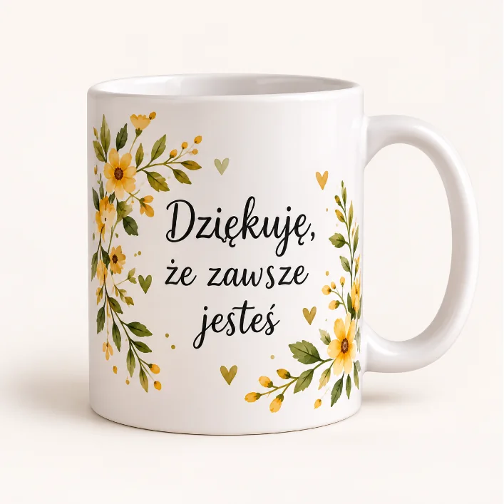 Kubek „Dziękuję, że zawsze jesteś”