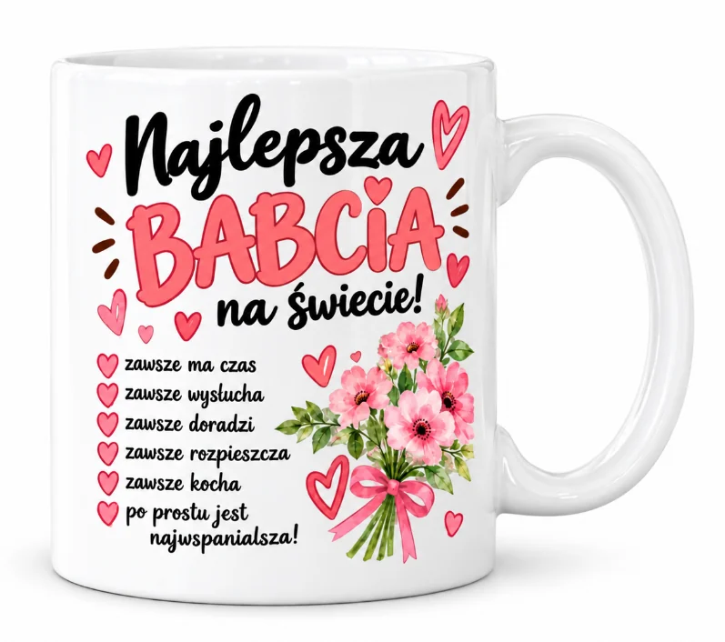Kubek „Najlepsza Babcia na Świecie”