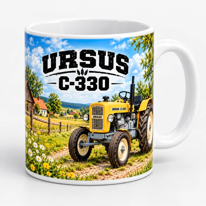 Kubek URSUS C330 żółty/czerwony