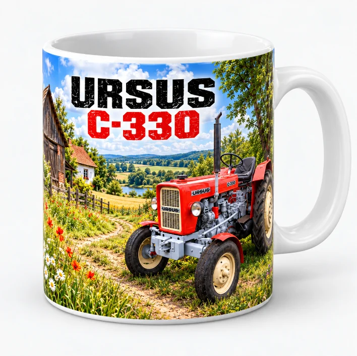 Kubek URSUS C330 żółty/czerwony